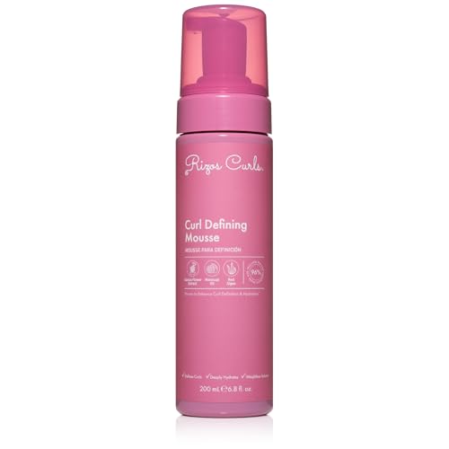 Rizos Curls Curl Defining Mousse - Lightweight Foam for Volume & Hydration - Shine & Definition for Every Curl Pattern: Wavy, Curly, Coily 1a-4c Hair Beauty & Personal Care Rizos Curls
