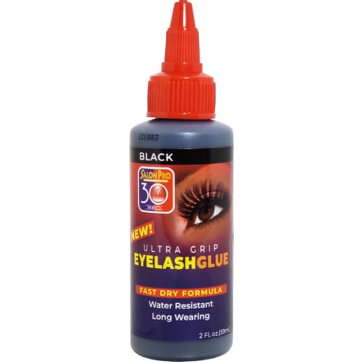 Salon Pro Ultra Grip Black Eyelash Glue, 30 Second Bond, 2 oz