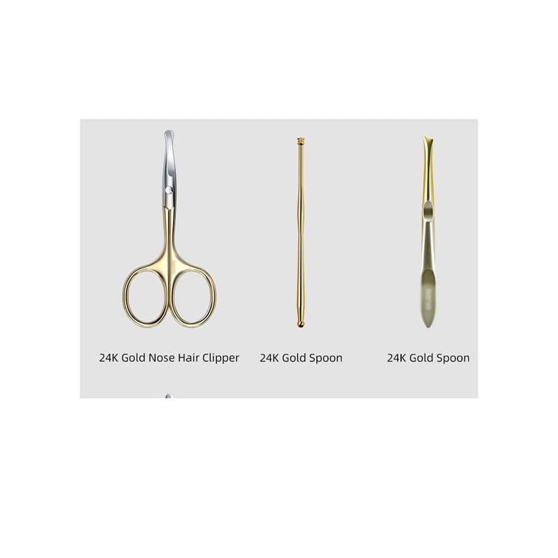 DUYHBAWRS Eyebrow Trimming Tool Oblique Eyebrow Clip Nose Hair Clipping Ear Spoon 3 in 1 Set Stainless Steel Makeup Tools Beauty and Personal Care DUYHBAWRS