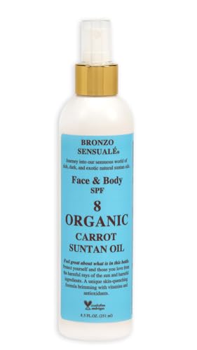 Bronzo Sensuale SPF 8 Golden Tanning Carrot Oil 8.5 Oz Beauty & Personal Care BRONZO SENSUALE