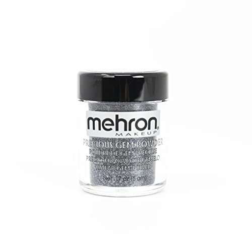Mehron Makeup Precious Gem Loose Pigment Shimmering Eye Powder (.17oz) (Black Onyx) Beauty & Personal Care Mehron