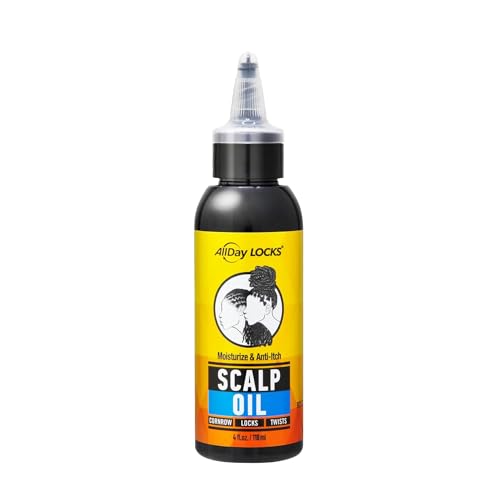 AllDay Locks Scalp Oil, Moisturizer for Braid & Hair Care, 4 Oz Bottle