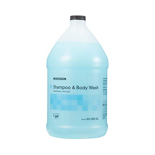 McKesson Body Wash and Shampoo - 1 Gallon Bulk Refill Full Body Wash with Aloe, Summer Rain Scent - Sensitive Skin & Hair 2?in?1 Beauty & Personal Care McKesson