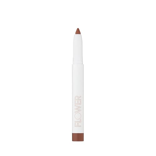 FLOWER BEAUTY By Drew Barrymore Scribble Stick Lip Liner + Eyeliner - Smooth Application + Blendable - 2-in-1 Lip + Eye Liner (Caramel) Beauty & Personal Care FLOWER