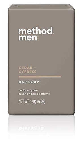 Method Men's - Cedar + Cypress Body Wash 18 Ounce & Cedar + Cyprus Bar Soap - Set of 2 Beauty & Personal Care Method Lights
