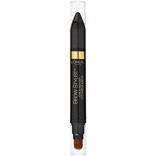 L'Oreal Paris Brow Stylist Kabuki Blender Brow Crayon, Dark Brunette, 0.05 oz.
