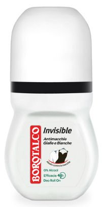 Borotalco:"Invisible" Anti-Stain Deodorant 1.69 Fluid Ounces (50ml) Deo Roll On (Pack of 3) [ Italian Import ] Beauty and Personal Care Borotalco