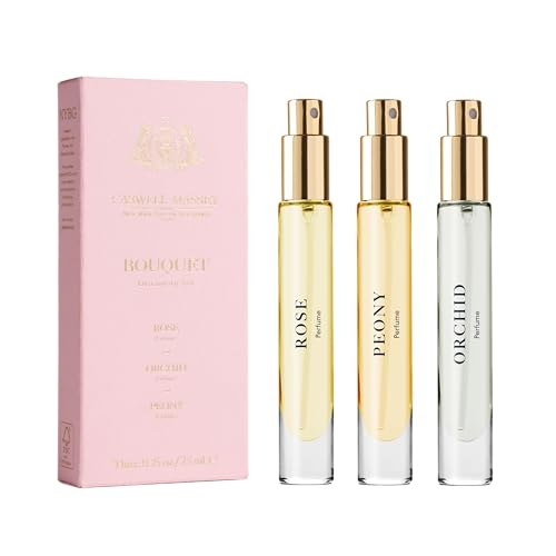 Caswell-Massey Bouquet Discovery Set - Includes Peony, Orchid & Rose - Travel Size Perfume for Women, Vibrant Floral Scents - Botanical Perfume Gift Beauty & Personal Care Caswell-Massey