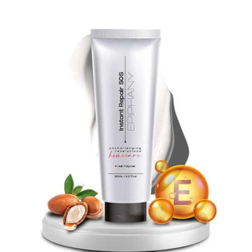Epiphany Instant Repair SOS Leave-In Treatment | Biotin, Keratin & Collagen | Repairs Dry Damaged Hair | No Rinse | Frizz Control | 4.0 fl oz