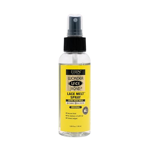 Wonder Lace Bond Melt Spray 3.39 Fl Oz / 100 ml - Extra Mega Hold (Original) | Flawless,Natural, and Sea mleass finish, No Reside, Long Lasting Beauty & Personal Care EBIN NEW YORK