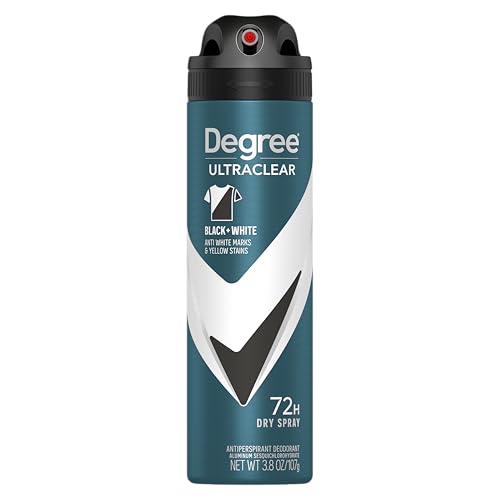 Degree Men Antiperspirant Deodorant Dry Spray Black+White 72-Hour Sweat & Odor Protection Antiperspirant for Men with MotionSense Technology 3.8 oz Beauty and Personal Care Degree