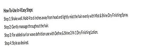 Wave By Design Mist & Shine Dry Finishing Spray - Moisturizes & Add Shine - 8 Oz .2 pack Beauty & Personal Care Essential Design