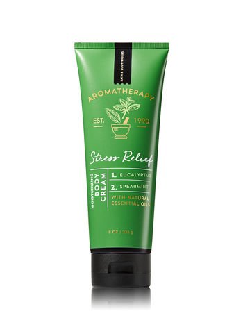 Bath Body Works ~ Aromatherapy ~ Stress Relief - Eucalyptus & Spearmint ~ Bundle ~ Body Wash & Foam Bath 10oz. & Body Cream 8 oz Beauty & Personal Care Bath & Body Works