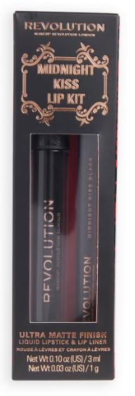 Revolution Bitten Kiss Lip Oil Hydrating Lip Oil with Vitamin E & Avocado Oil 0.16OZ (5ml), Black Beauty and Personal Care Makeup Revolution