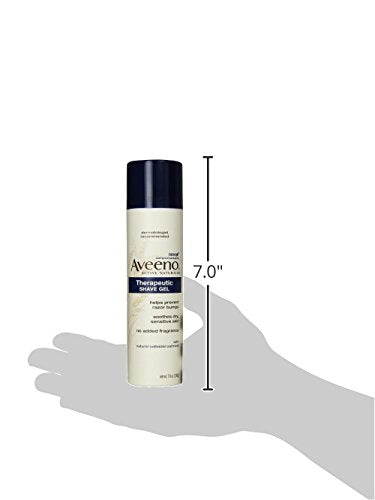 Aveeno Therapeutic Shave Gel with Oat & Vitamin E | Prevents Razor Bumps, Soothes Dry Sensitive Skin | Fragrance-Free, 7 oz Beauty & Personal Care Aveeno
