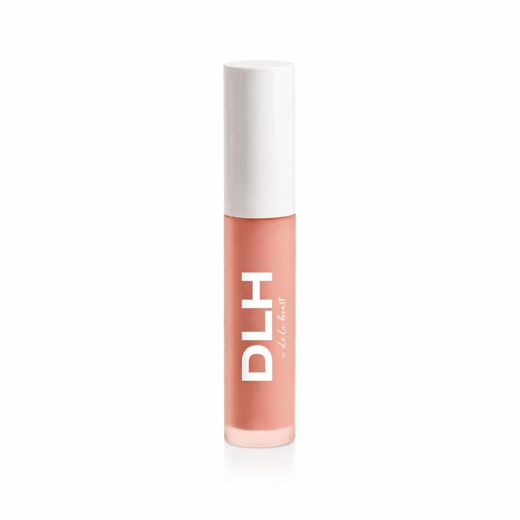 de la heart The Lip Oil Hybrid - Pink Latte - Hydrating Tinted Lip Oil with Antioxidants & Hyaluronic Acid - Sheer Gloss, Vegan & Cruelty-Free Lip Beauty and Personal Care de la heart