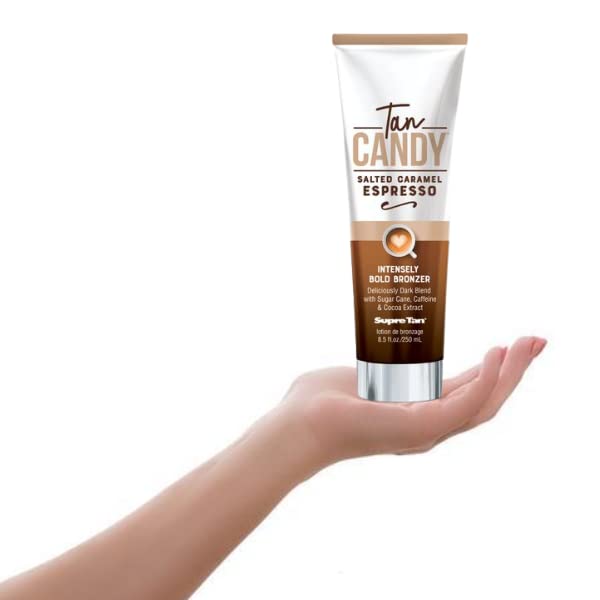 Supre Tan Candy Salted Caramel Espresso Intensely Bold Bronzer Dark Blend 8.5oz Beauty & Personal Care Supre