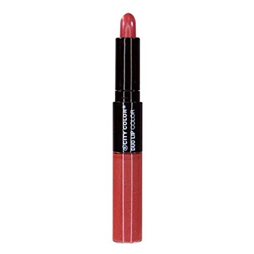 Color City, Duo Lip Color 2-in-1, Lipstick & Lip Gloss (mauve) Beauty & Personal Care CITY COLOR