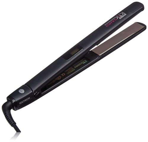 IZUTECH KTX Slim450 Titanium - 1Inch Professional Flat Iron with Adjustable Heat to 450 degrees Dual Voltage Auto Shut-off Beauty & Personal Care izutech