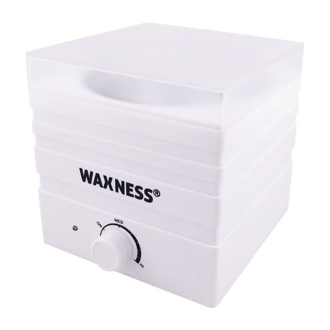 Waxness Face & Eyebrows Starter Waxing Kit with White Mini Heater, Pearl & Pink Glow Waxes - Professional Facial Waxing Kit - Made in Italy Beauty and Personal Care Waxness