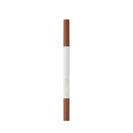 FLOWER BEAUTY By Drew Barrymore Microbrow Eyebrow Pencil - Skinny + Precise Lines - Hair-Like + Natural Finish - Built-In Brush - Auburn