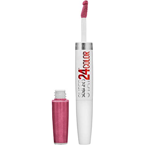 Maybelline Super Stay 24, 2-Step Liquid Lipstick Makeup, Long Lasting Highly Pigmented Color with Moisturizing Balm, Blush On, Pink, 1 Count Beauty & Personal Care MAYBELLINE