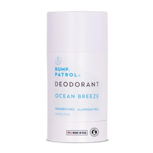 Bump Patrol Aluminum Free Deodorant Stick - Ocean Breeze Scent, Nontoxic Odor Protection for Men & Women, No Aluminum, Parabens, or Baking Soda Beauty and Personal Care Bump Patrol