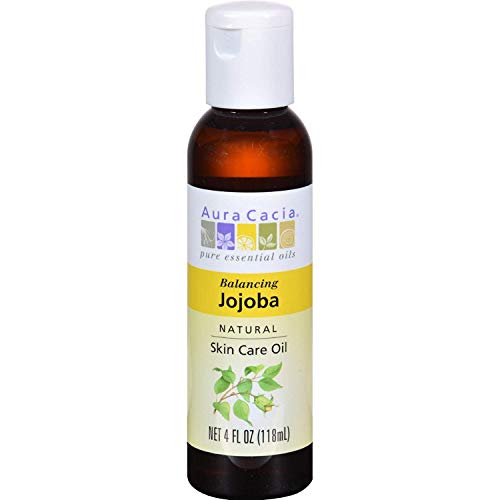 Aura Cacia 100 Percent Pure Jojoba Oil, 4 Ounce - 3 per case.3 Beauty & Personal Care Aura Cacia
