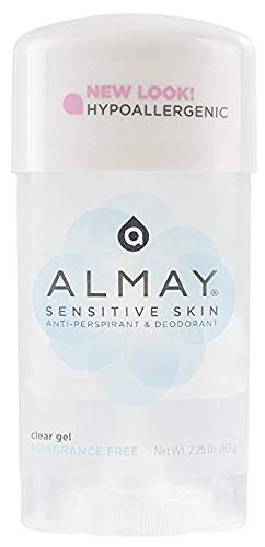 Almay Sensitive Skin, Clear Gel Fragrance Free - 2.25 oz, (Pack of 6) Beauty & Personal Care FF