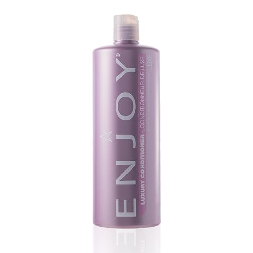 Enjoy Luxury Conditioner - Eliminates Frizz Cleansing Moisturizing Smoothing - Sulfate Free For Thick Coarse or Curly Hair (33.8 Fl Oz) Beauty & Personal Care Enjoy