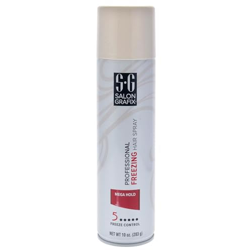 Salon Grafix Freezing Hair Spray Mega Hold - Quick-Drying Hairspray for Women and Men - Volumizing Hair Spray - Professional Quality Results - 10 oz Beauty & Personal Care Salon Grafix