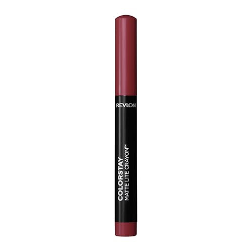 REVLON ColorStay Matte Lite Crayon Lipstick with Built-in Sharpener, Smudge-proof, Water-Resistant Non-Drying Lipcolor, 011 Lifted, 0.049 oz Beauty & Personal Care REVLON