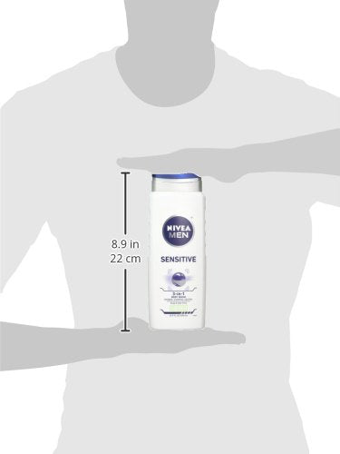 Nivea Men Sensitive 3 in 1 Body Wash - 16.9 Oz, (Pack of 8) Beauty & Personal Care NIVEA MEN