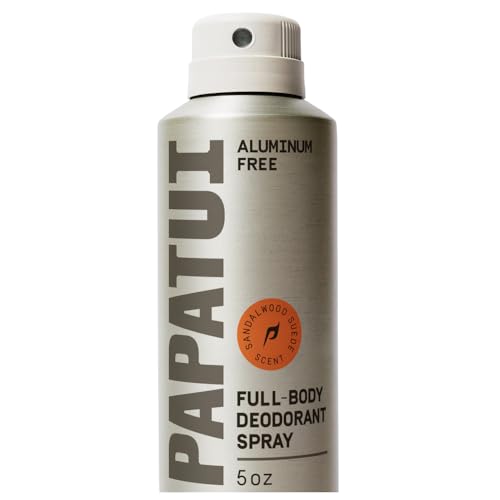 PAPATUI by Dwayne Johnson Full Body Deodorant Spray for Men - Aluminum-Free Odor Protection, Moisture Absorption, Long Lasting Scent - Sandalwood Beauty and Personal Care PAPATUI