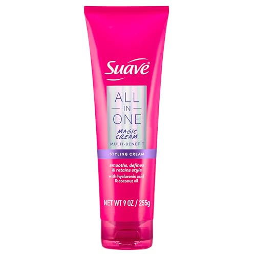 Suave All In One Magic Cream For Women, Smooths, Hydrates & Nourishes Hair, Boosts Shine & Controls Frizz, Scented, 9 OZ Beauty & Personal Care Suave