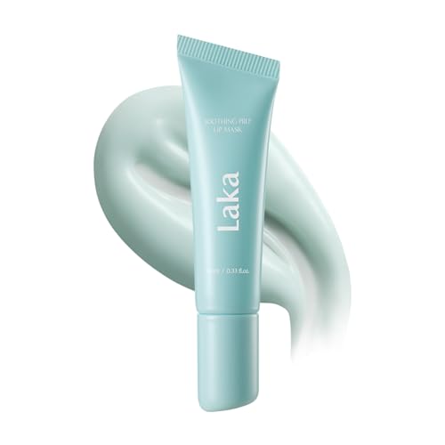 Laka Soothing Prep Lip Mask - Gentle Peel-Off Lip Mask for Dead Skin & Flakes - Cooling Korean Lip Care for Makeup Prep - K-Beauty 0.33 fl.oz Beauty and Personal Care Laka