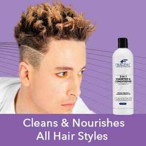 FRAGFRE 2 in 1 Shampoo and Conditioner 12 oz (2-Pack Gift Set) - Fragrance Free Conditioning Shampoo for Short to Medium Hairs - Color Safe - Sulfate Beauty & Personal Care FRAGFRE