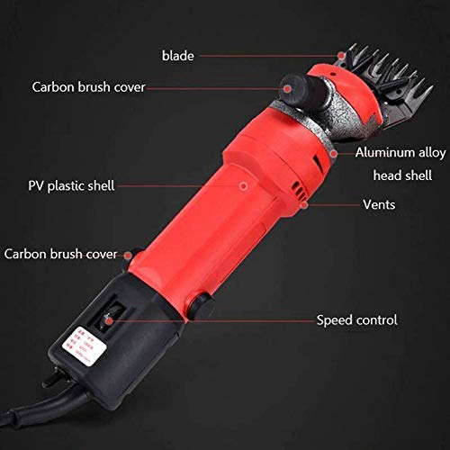 GagalU Sheep Shears 1000W Shearing Machine Heavy Duty Electric Grooming Clippers Farm Animal Shave Tool with 6 Adjustable Speed for Pet Wool Livestock Beauty and Personal Care GagalU
