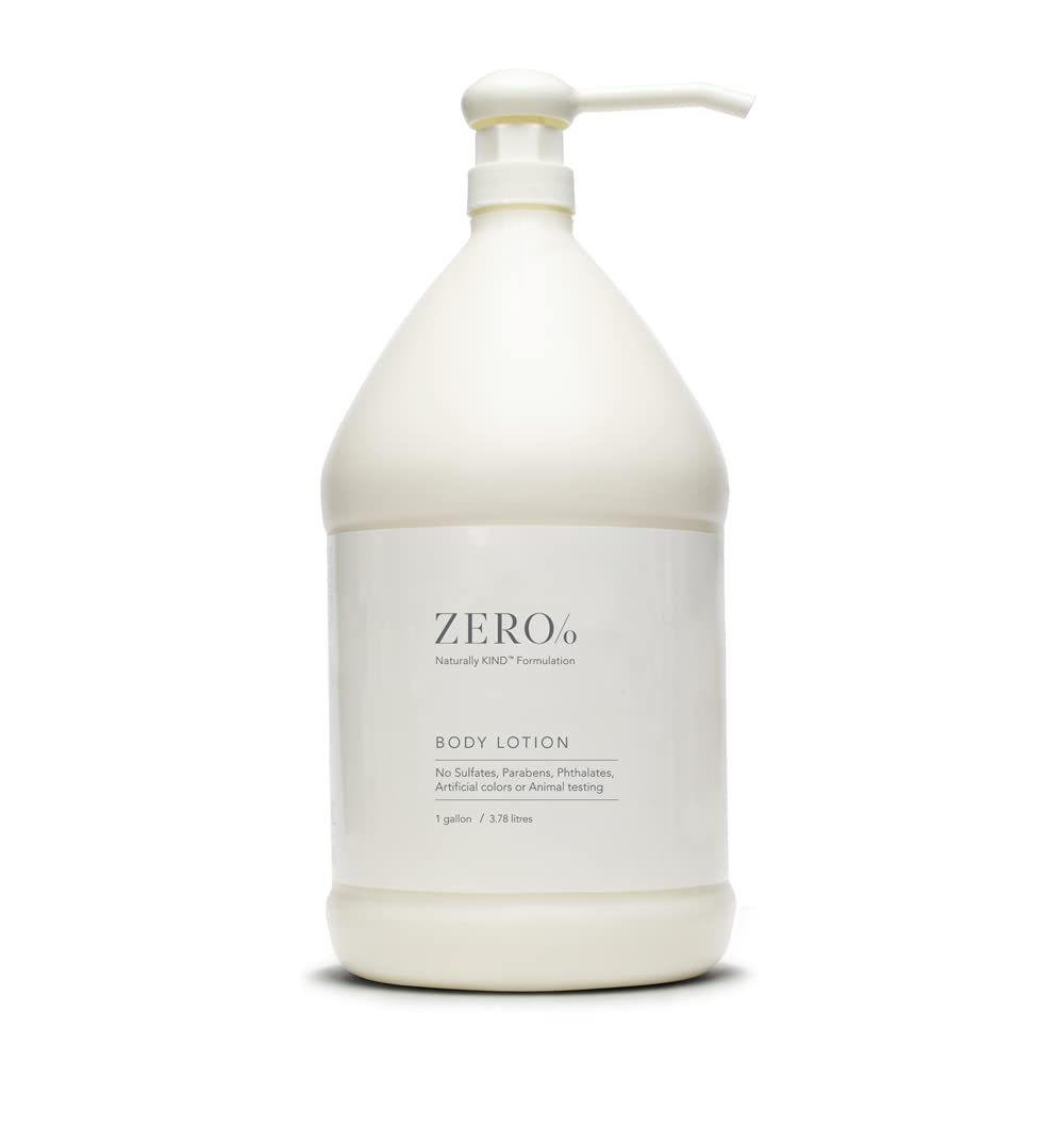 Zero% Unisex Body Lotion - 1 Gallon - Light and fresh, Nourishing, Zero Parabens, Sulfates, and Phthalates Beauty & Personal Care Gilchrist & Soames
