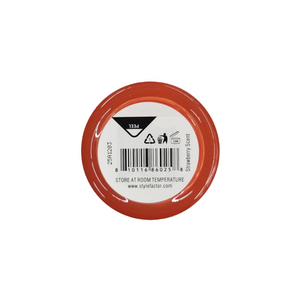 Style Factor EDGEBOOSTER Strong Hold Water-Based Pomade 0.85 Oz Mini Travel Size (0.85 Fl Oz (Pack of 1), Strawberry) Beauty & Personal Care Style Factor