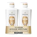 Pantene 2-in-1 Shampoo & Conditioner, Daily Moisture Renewal - Pro-V Nutrients for Dry, Color-Treated, Straight to Curly Hair, 72-Hour Hydration Beauty & Personal Care Pantene