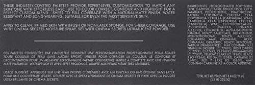 Cinema Secrets Ultimate Foundation 5-in1 Palette - Light-Med Pink-Beige Undertones, 500A series, Buildable Coverage, Long-Wear Matte Finish Beauty & Personal Care CINEMA SECRETS