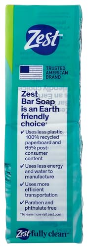 Zest 8-Bar Bath Size Soap, Aqua, 4 Ounce per bar, 8 bars, 32 Ounce Beauty & Personal Care Zest
