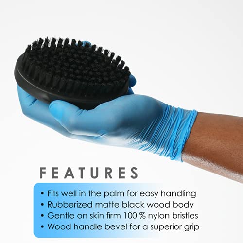 L3 Palm Brush - Fits Great in Palm for Superior Grip - Barber Supplies and Barber Accessories - Gentle for Comfort yet Firm for Brushing - Level Three