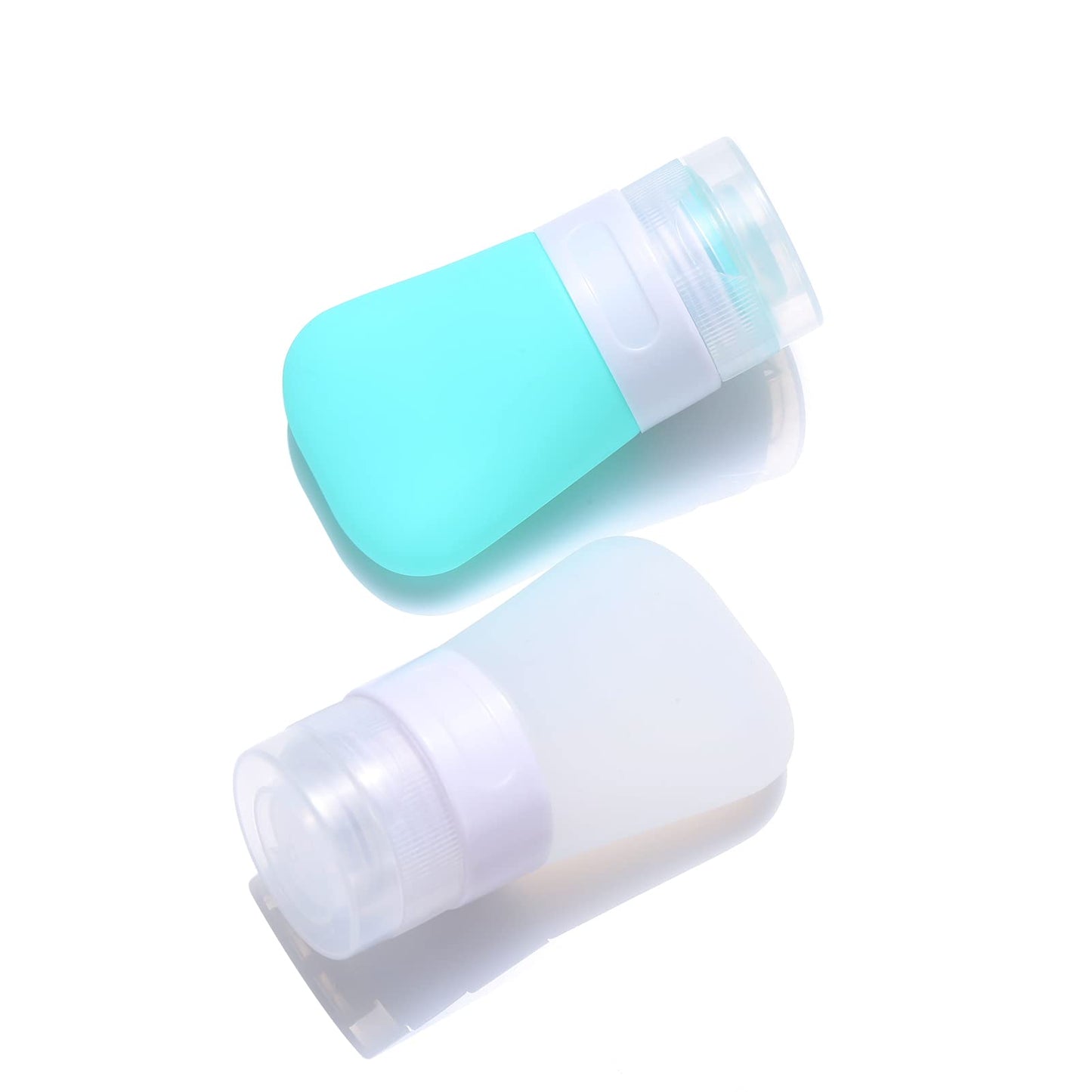 2 Pcs Silicone Travel Bottles,1.3oz Leak Proof Refillable Squeeze Containers with Transparent Carry Bag,Small Empty Travel Size Bottles Beauty & Personal Care LUFEVRM