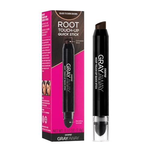 EVERPRO Gray Away Root Touchup Quick Stick, Black/Dark Brown, 0.1 Oz Beauty & Personal Care EVERPRO
