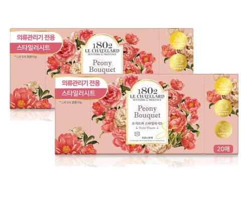 ADDY & PLUSY [Pack of 2] LE CHATELARD Styler Sheet Peony Bouquet (20 Sheets) Beauty & Personal Care ADDY & PLUSY