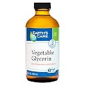 Earth's Care Vegetable Glycerin, 100% Pure Liquid Glycerine for Hair, Skin and DIY Projects 8 FL. OZ. Beauty & Personal Care Earth's Care