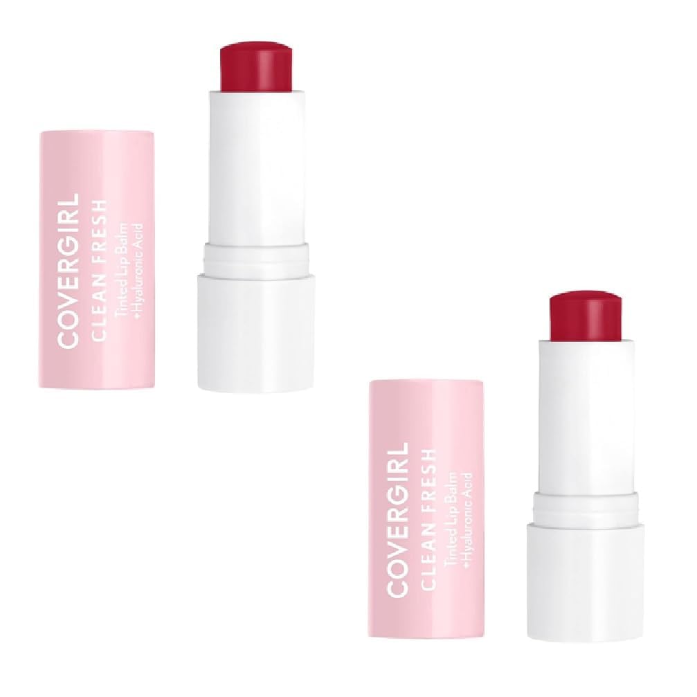 Pack of 2 CoverGirl Clean Fresh Tinted Lip Balm, I Cherry-Ish You 500 Beauty and Personal Care COVERGIRL