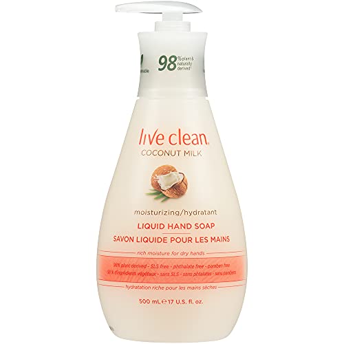 Live Clean Liquid Hand Soap, Coconut Milk, 17 Oz ( Packaging May Vary ) Beauty & Personal Care Live Clean